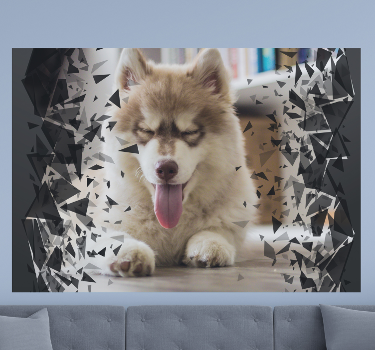 Išsiveržęs portretas gyvūnų sienų freska - „Tenstickers“