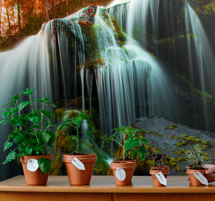 Krioklio sienos freska Švelniai tekančio vandens - „Tenstickers“