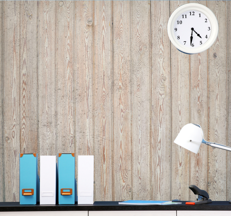 Medžio efekto sienų freska šviesių medienos plokščių - „Tenstickers“