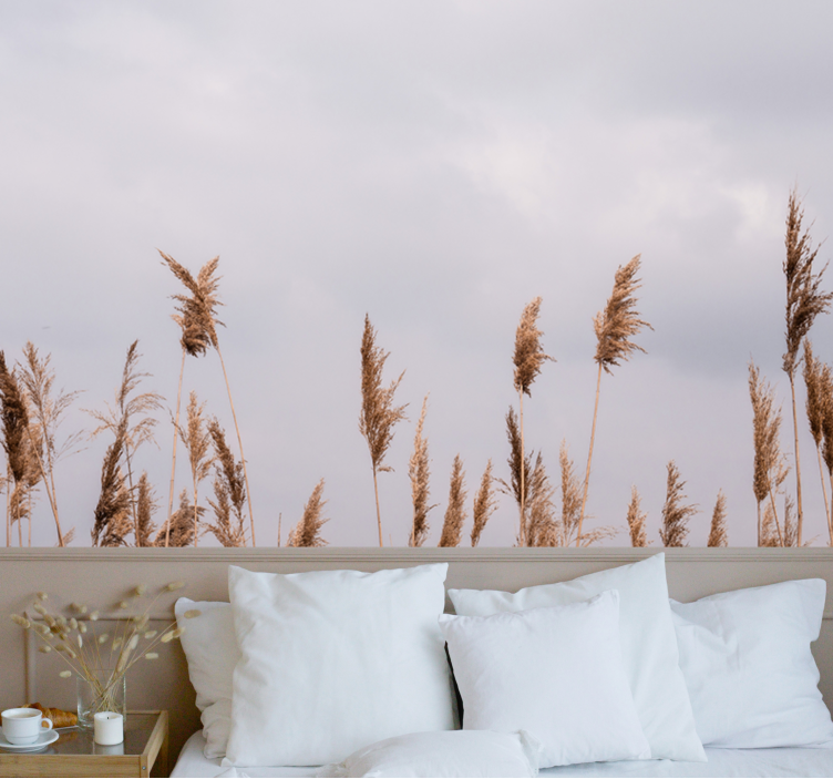 Medžių sienų freskos aukštos žolės siluetai - „Tenstickers“