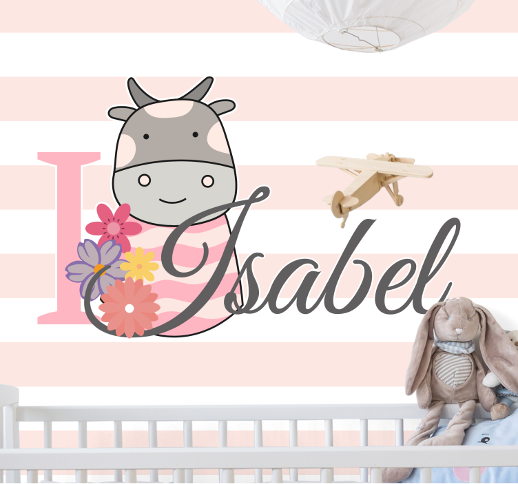 Meilės sienos freska aš myliu karves - „Tenstickers“