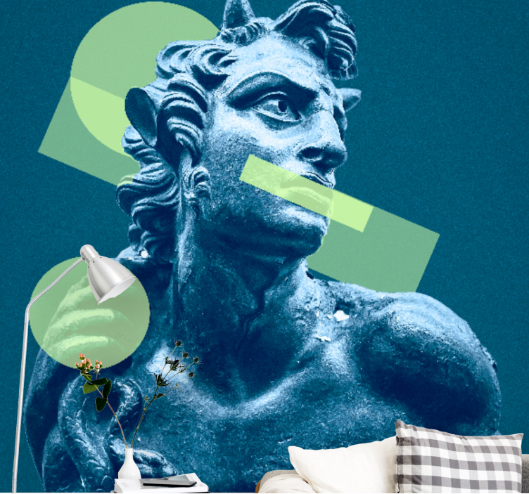 Meno sieniniai paveikslai su geometrinėmis formomis - „Tenstickers“