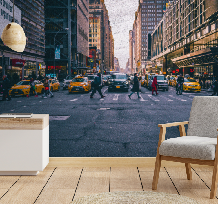 Miesto peizažas su žmonių sienine tapyba - „Tenstickers“