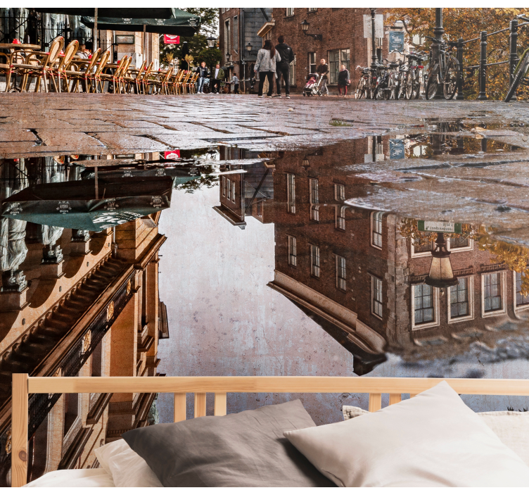 Miesto sienų freska atspindžiai mieste - „Tenstickers“