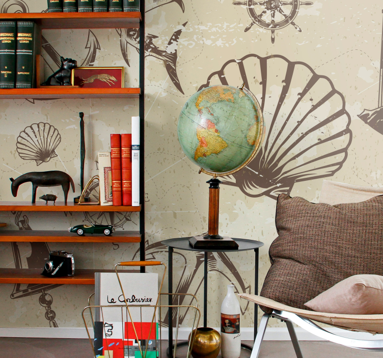 Miesto sienų freska koralų jūros elementai - „Tenstickers“