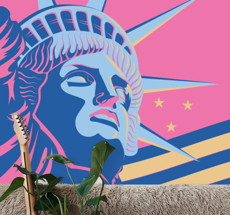 Miesto sienų freska laisvės paminklas - „Tenstickers“