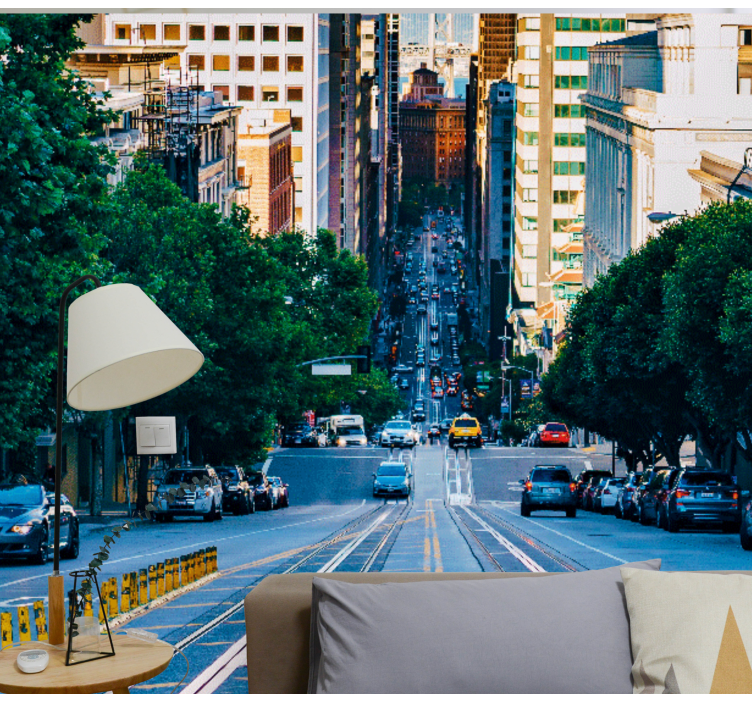 Miesto sienų freska urban street view - „Tenstickers“