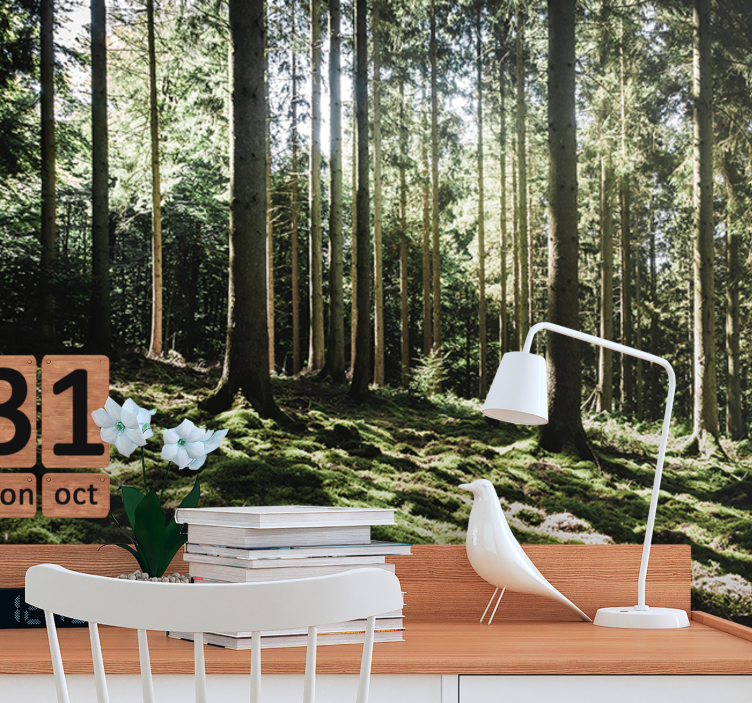 Miško sienos freska ramus miško peizažas - „Tenstickers“