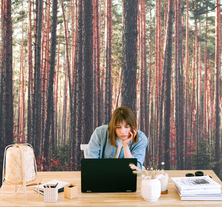 Miško sienos freska ramūs pušynai - „Tenstickers“