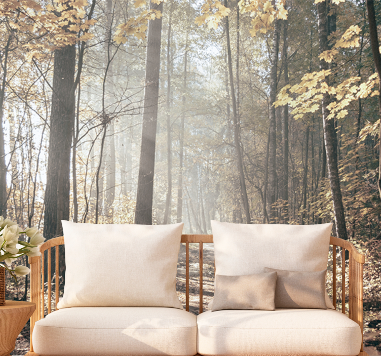 Miško sienos freska ramus rudens takas - „Tenstickers“