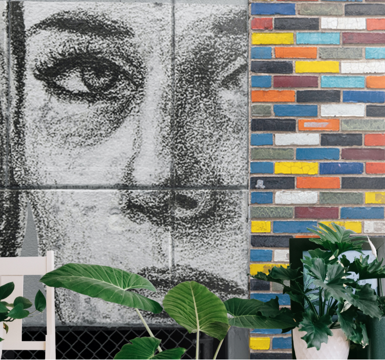 Mmiesto meno sienų freska unikalus miesto portretas - „Tenstickers“