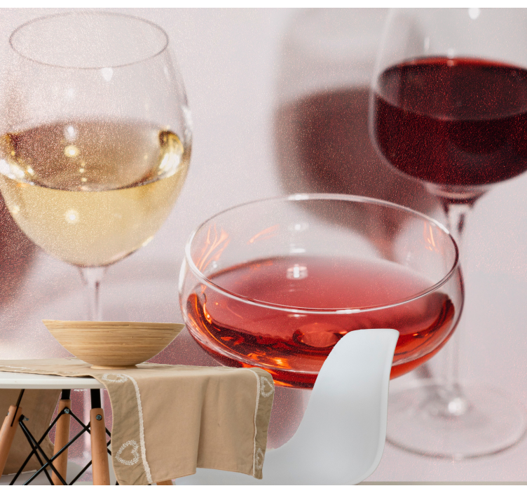 Muzikos sienų freska elegantiškiems vyno stiklinėms - „Tenstickers“