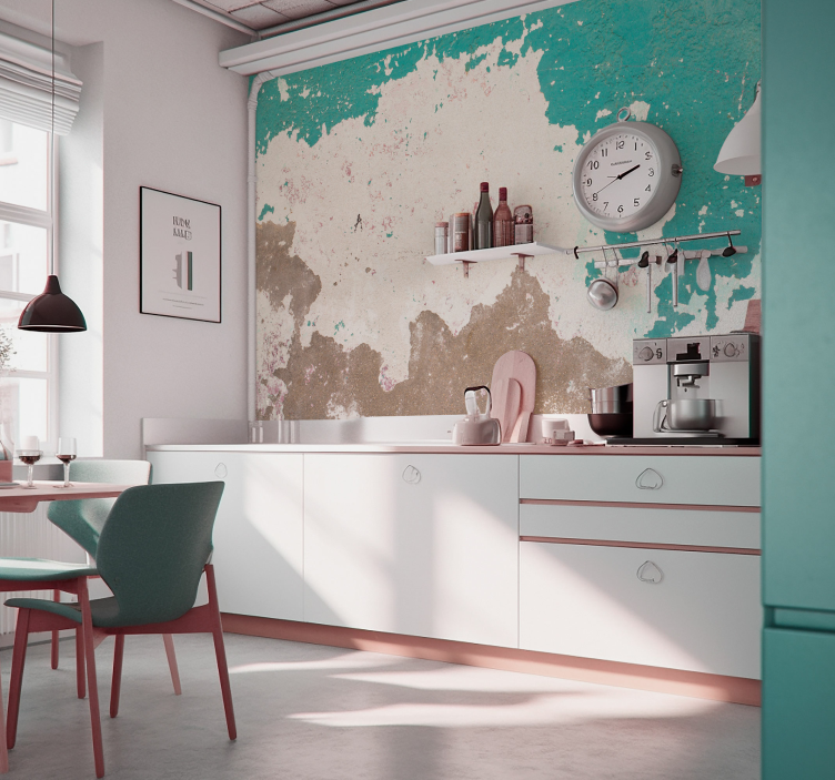 Nulūžusi siena tekstūruotos sienų freska - „Tenstickers“