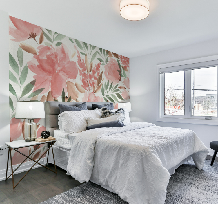 Papier peint panoramique florale panoraminė sieninė freska - „Tenstickers“