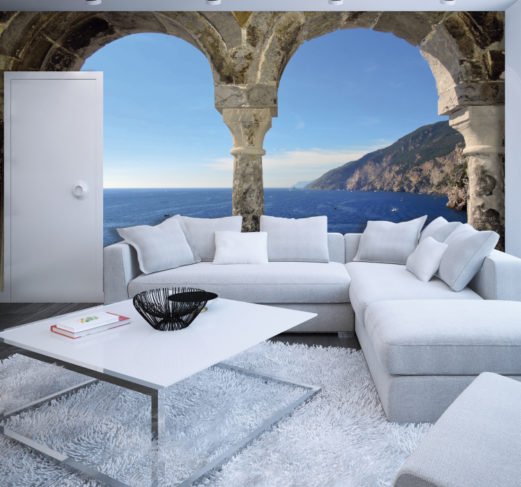 Paplūdimio arkos 3d sienos freska - „Tenstickers“