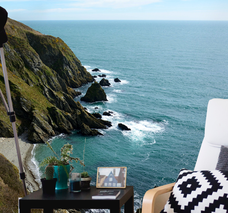 Peizažo sienos freska jūrinė akmenų struktūra - „Tenstickers“