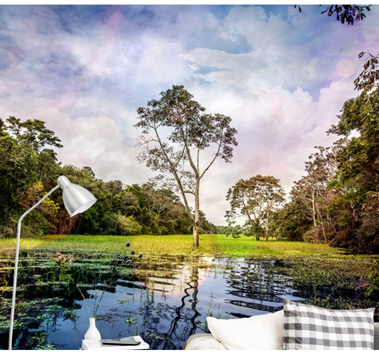 Peizažo sienos freska rami gamtos scena - „Tenstickers“