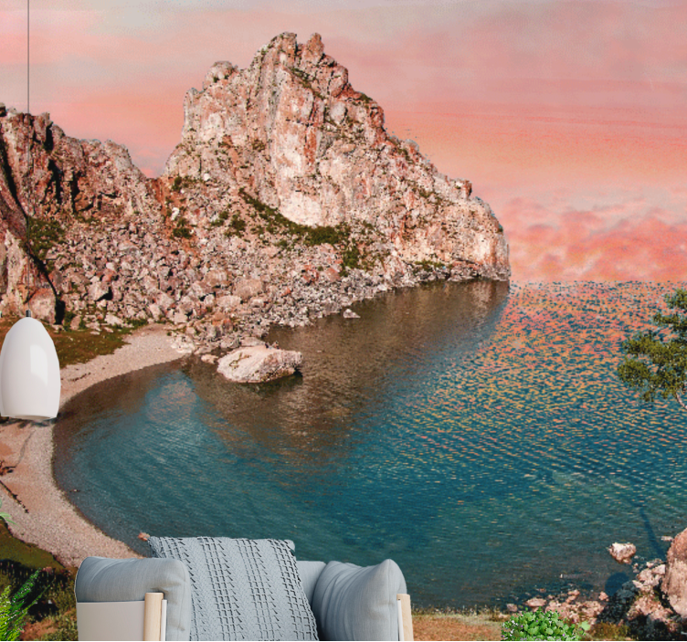 Peizažo sienos freska ramus vandenyno vaizdas - „Tenstickers“