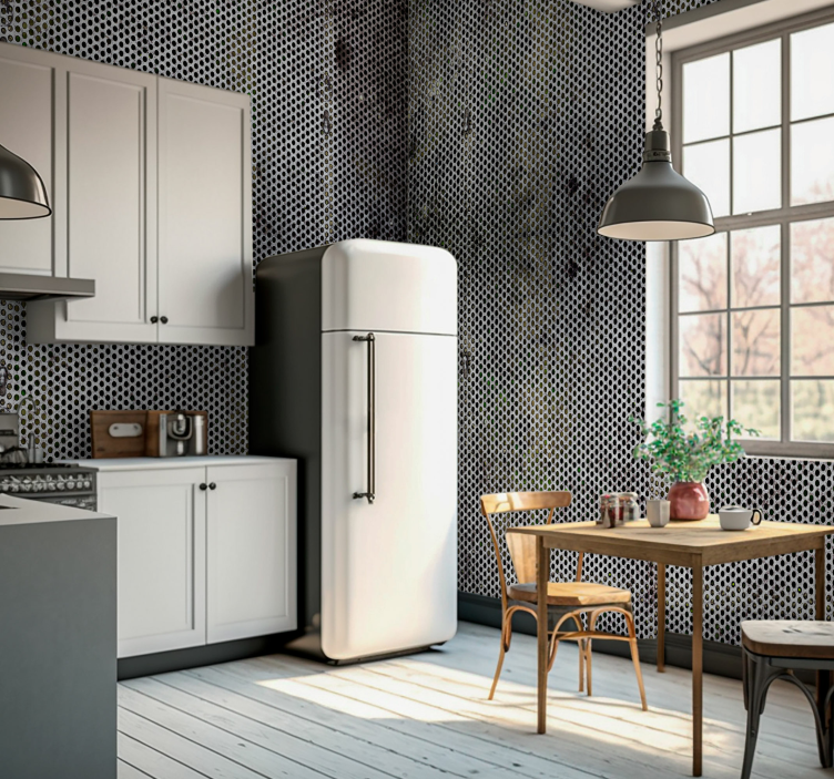 Perdurtas metalas tekstūruotos sienų freska - „Tenstickers“