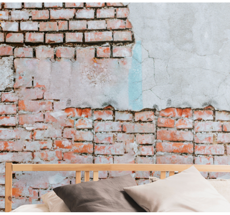 Plytos sienos freska atvirų plytų tekstūra - „Tenstickers“