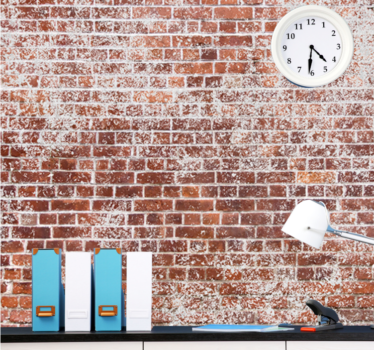 Plytos sienos freska tekstūrinė raudona siena - „Tenstickers“