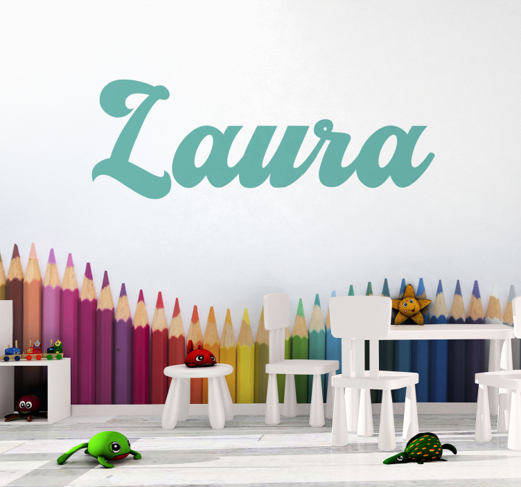 Pritaikomi sienų tapetai freska kursive rašysena - „Tenstickers“