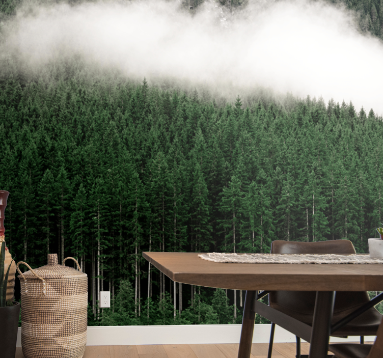 Pušis iš oro vaizdas gamtos sienos freska - „Tenstickers“