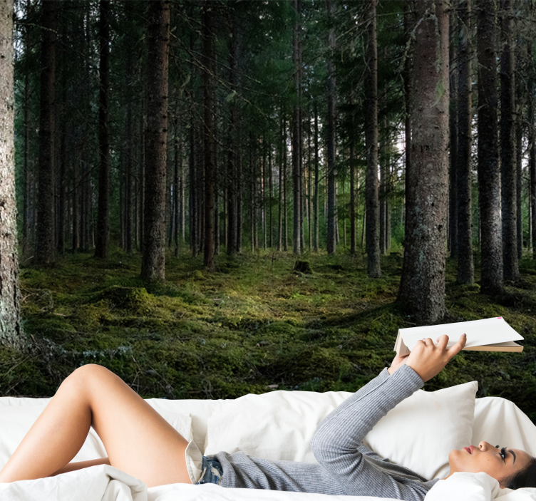 Ramus kraštovaizdis miško sienos freska - „Tenstickers“