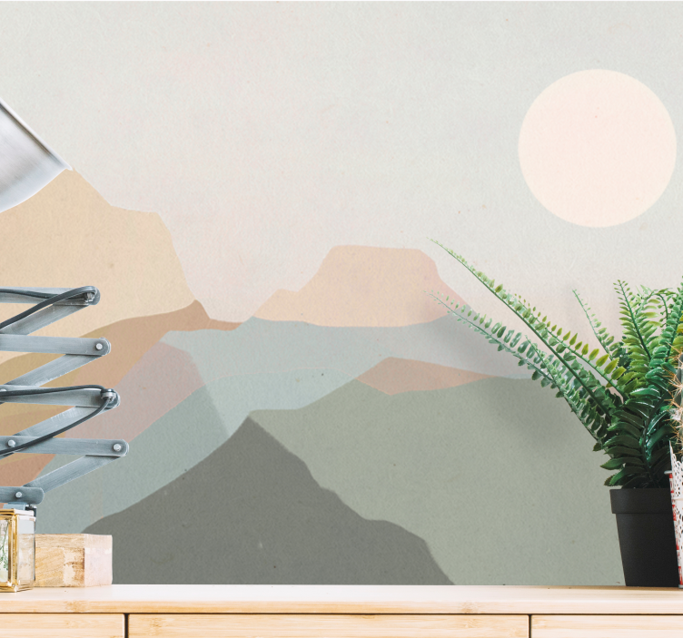 Ranka piešta medžio freska su vaizdu į mišką - „Tenstickers“