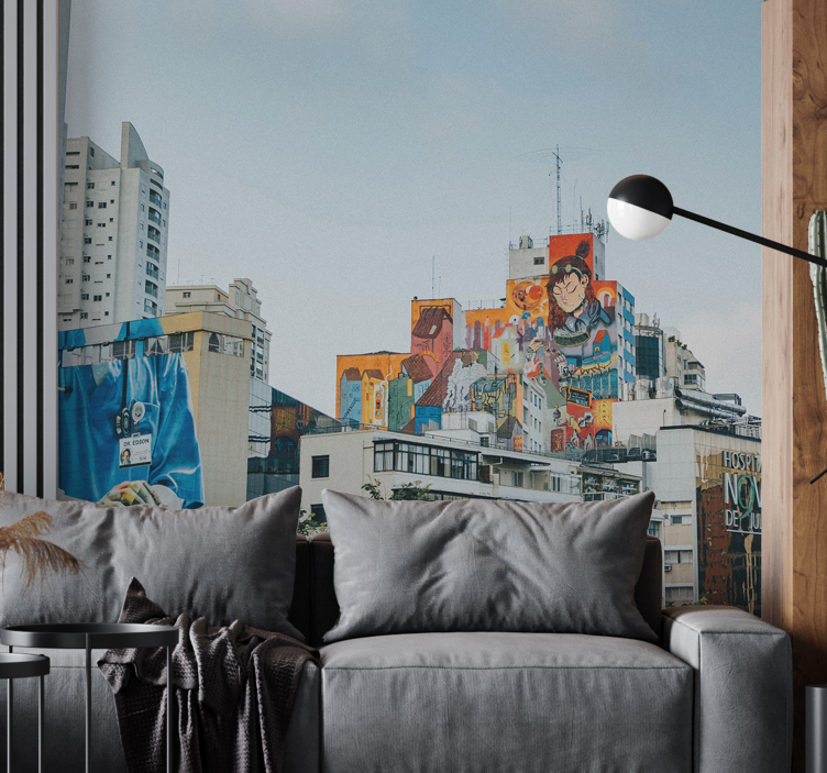 San paulo miesto meno sienų paveikslas - „Tenstickers“