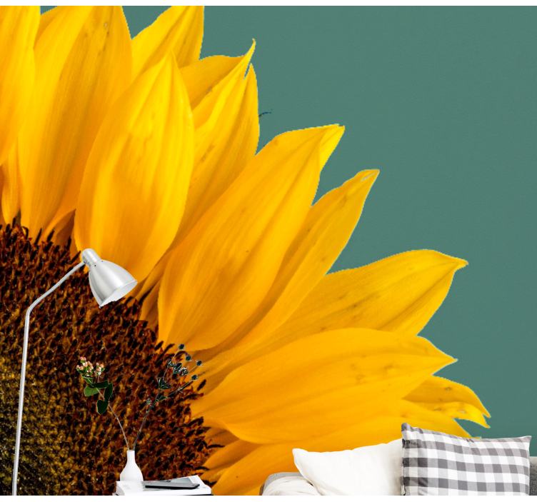 Saulėgrąžų arti sieninė tapyba - „Tenstickers“