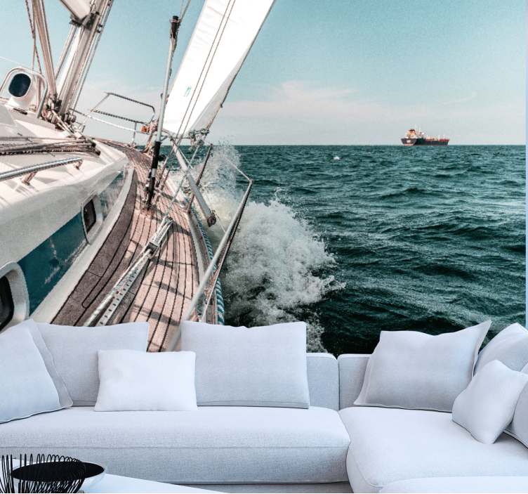 Jūros jachtos efekto 3d freska - „Tenstickers“