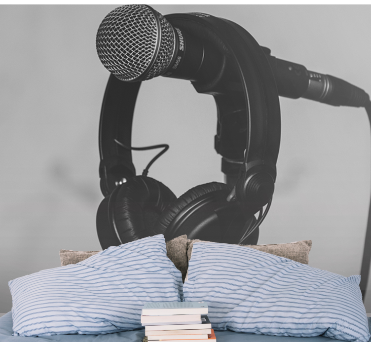 Senovinis mikrofonas ir ausinės - „Tenstickers“