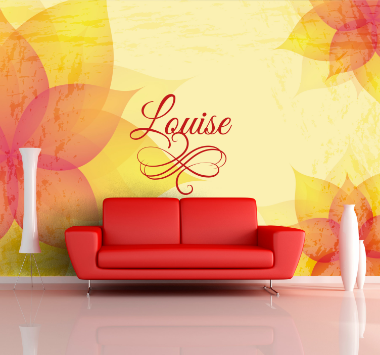 Sudėtingas botaninis išdėstymas gėlių sienos freska - „Tenstickers“