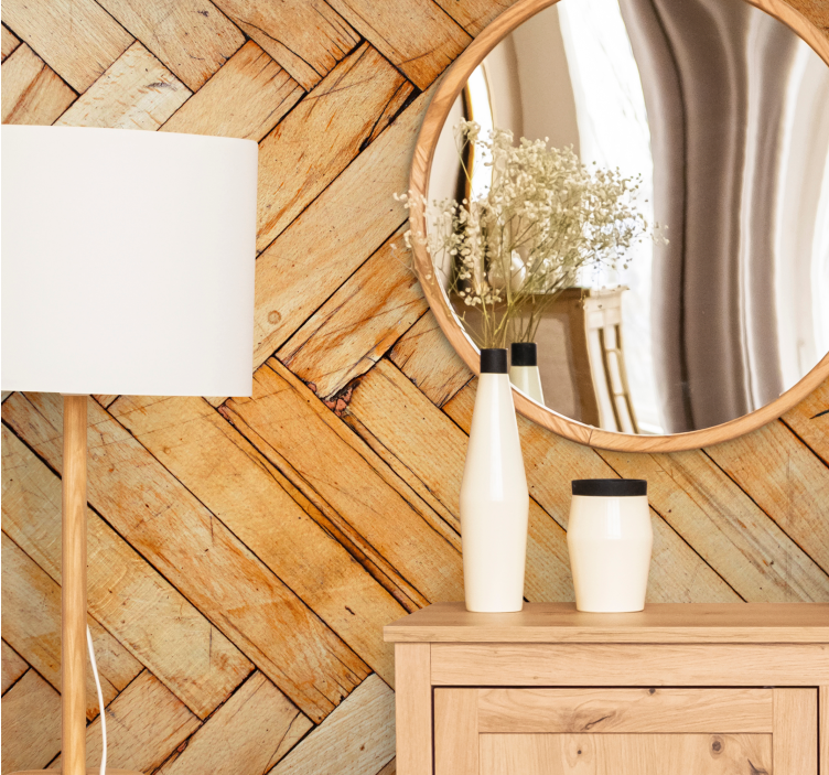 Tekstūros sienų freska natūralaus medžio raštas - „Tenstickers“