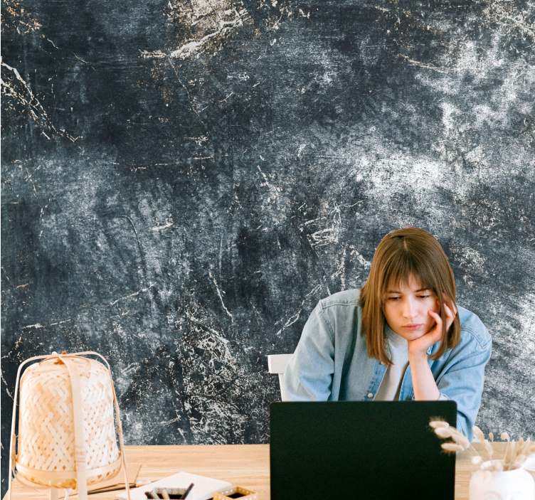 Tekstūros sienų freska tamsiame paviršiuje - „Tenstickers“