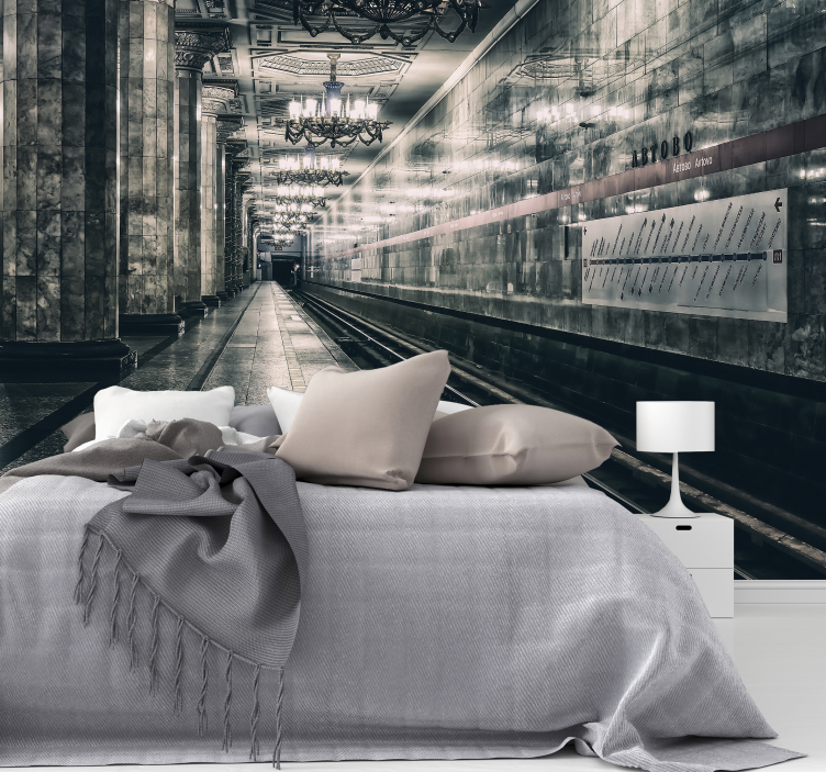 Unikalus metro platformos sienos freska - „Tenstickers“