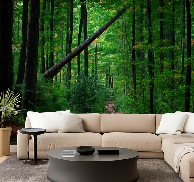 žalio miško dizainas Džiunglės sienų freska - „Tenstickers“