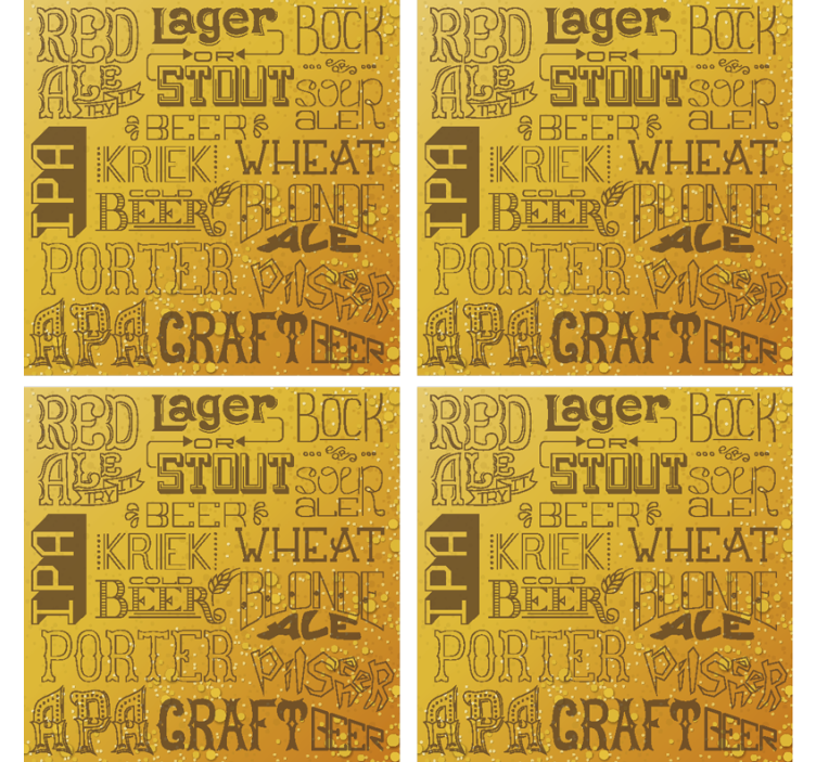 Skirtingų alaus rūšių barų padėkliukai - „Tenstickers“