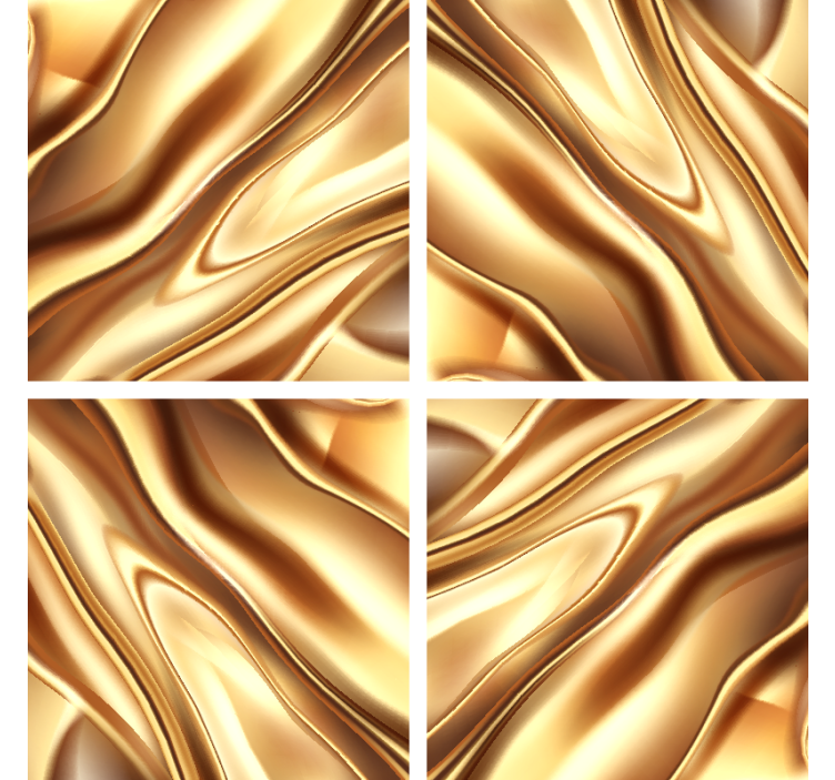 Auksinio metalo efekto gėrimų padėkliukas - „Tenstickers“