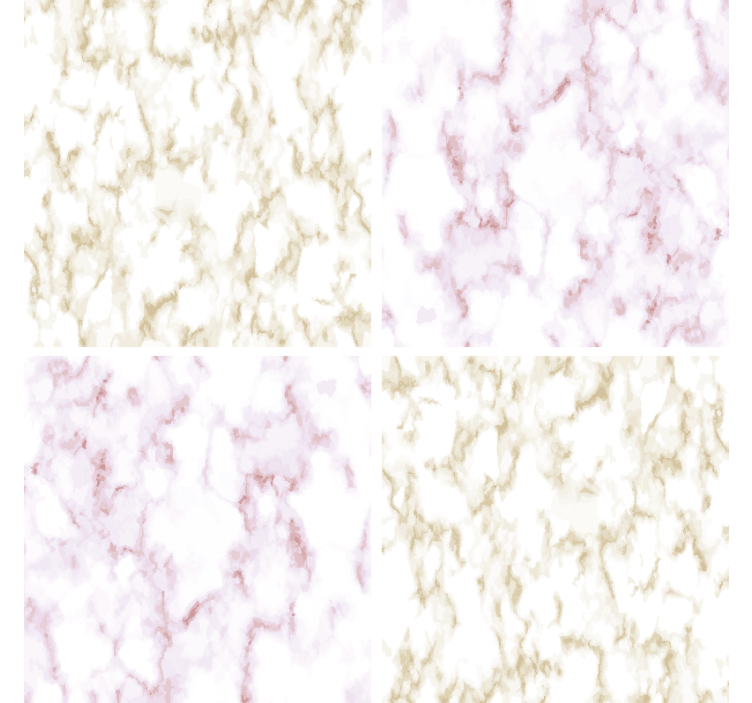 Natūralaus marmuro taurės padėkliukai - „Tenstickers“