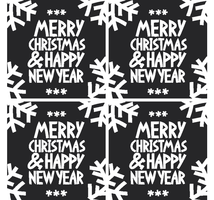 Linksmų kalėdų ir laimingų naujųjų metų padėkliukų - „Tenstickers“