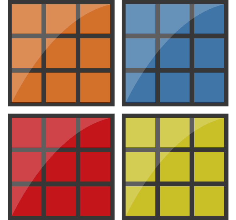 Kubo žaidimas geek gėrimas padėkliukai - „Tenstickers“