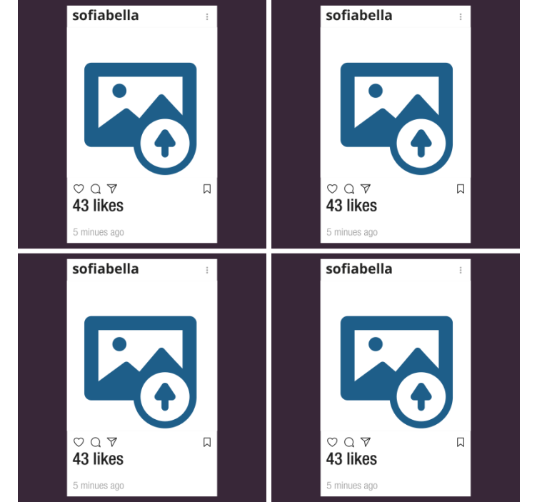 „instagram“ su pasirinktiniais nuotraukų ir teksto padėkliais - „Tenstickers“