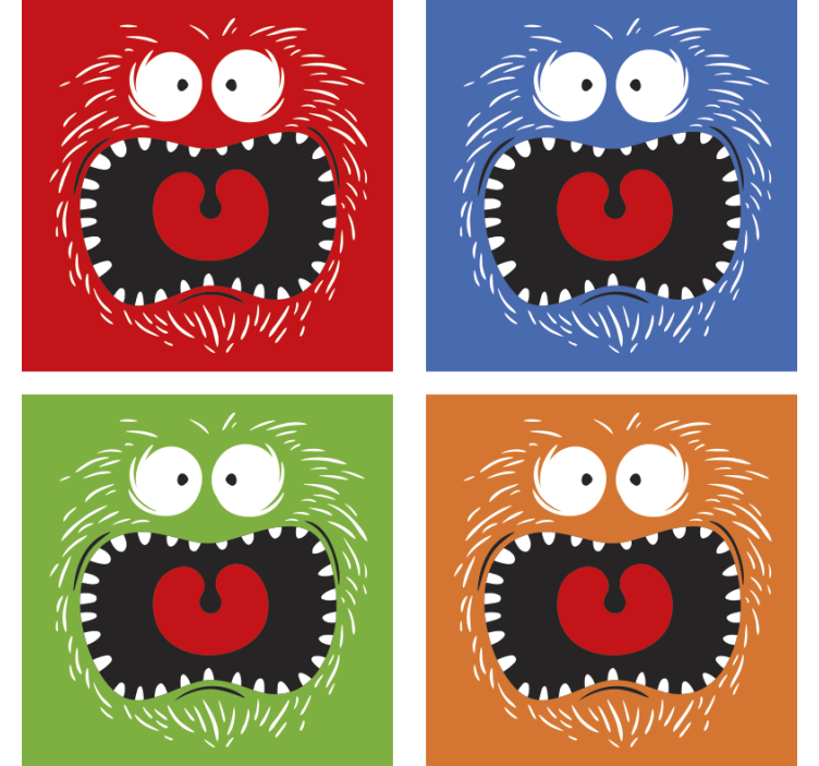 Modernus ir spalvingas helovino gėrimų padėkliukas - „Tenstickers“