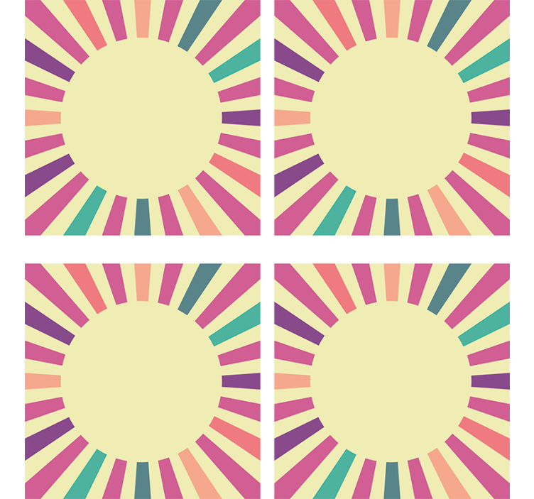 Modernus padėkliukas geometriniu apvaliu elementu - „Tenstickers“