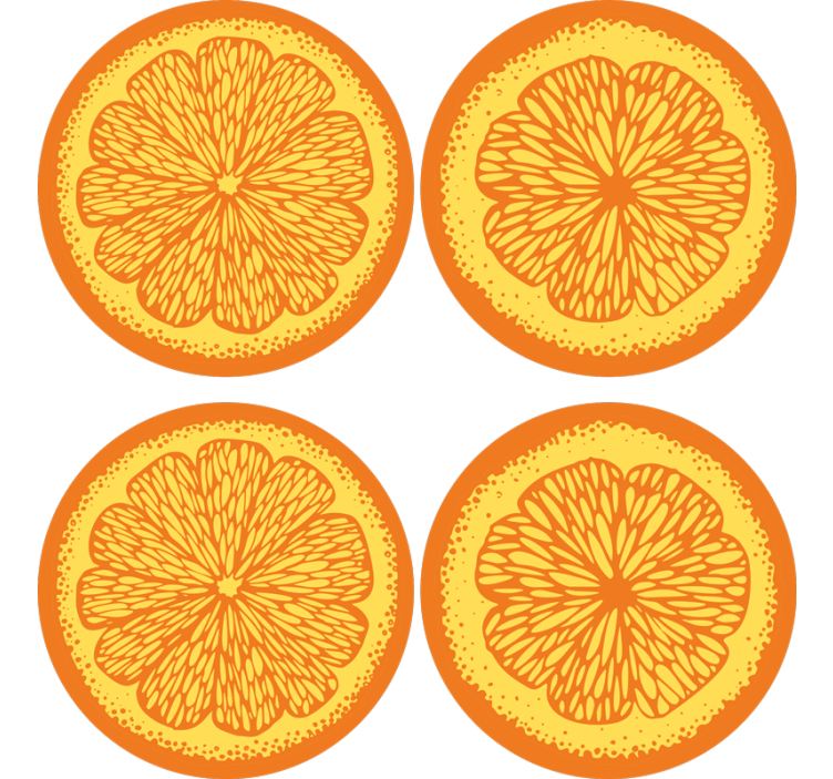 Modernus padėkliukas su citrusinių vaisių raštu - „Tenstickers“