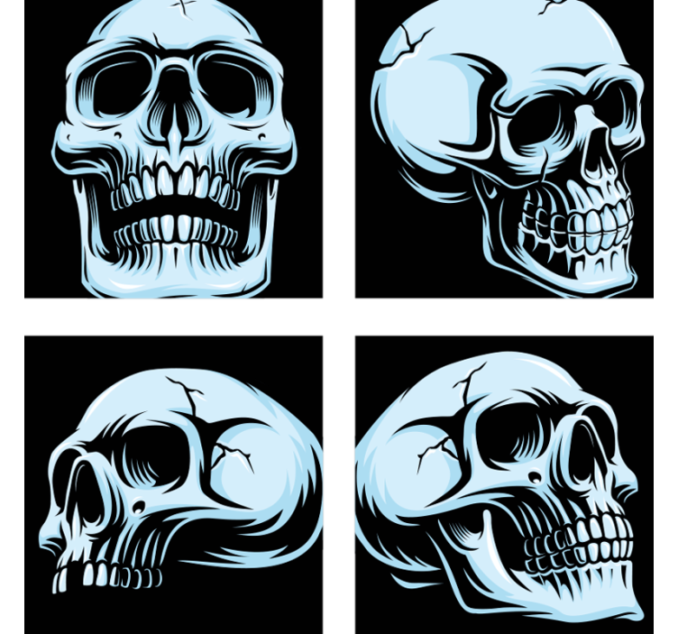 Didelis kaukolės padėkliukas - „Tenstickers“