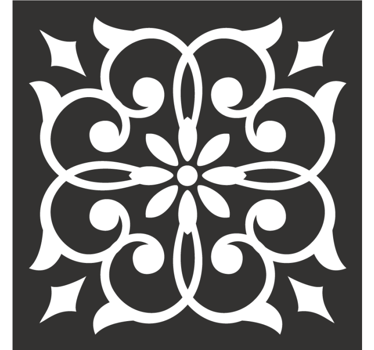 Gėlių forma elegantiški balti nėriniai šiuolaikiški padėkliukai - „Tenstickers“