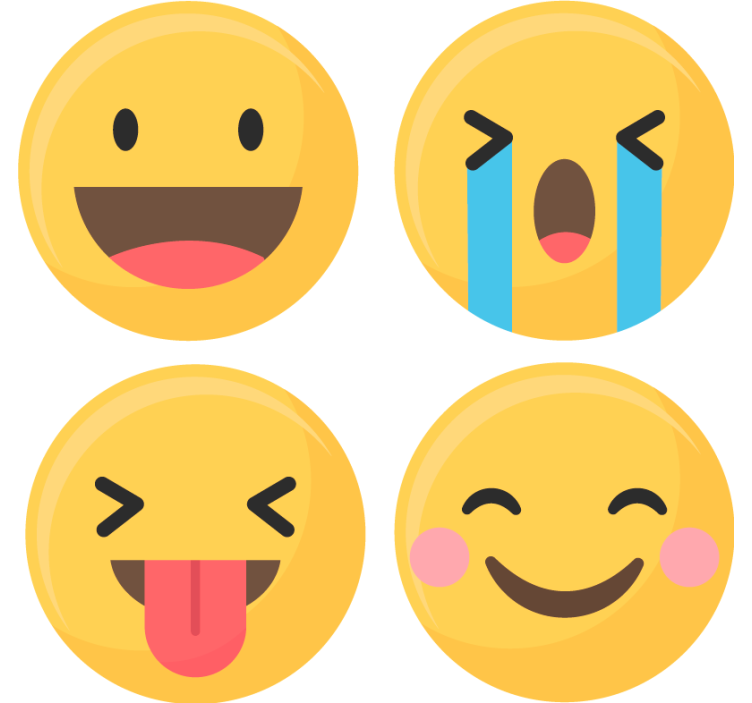 Socialinės žiniasklaidos emoji geek pakrantės - „Tenstickers“